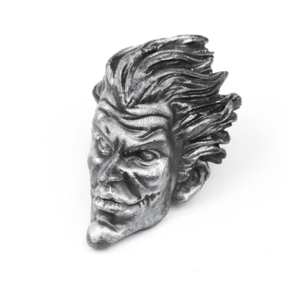 Mythic Antagonist Brass/925Silver Pendant - Handcrafted Comic Book Style Necklace