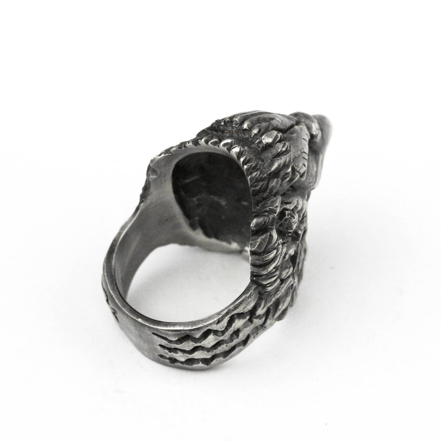 925 silver Eagle ring, men's eagle ring, condor ring, eagle head ring