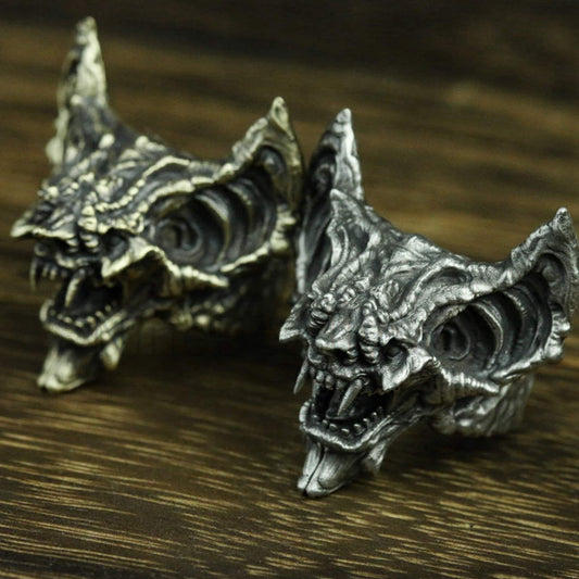 Gargoyle Bat 925 Silver Ring, Vampire Ring, Monster Ring, Gift Ring