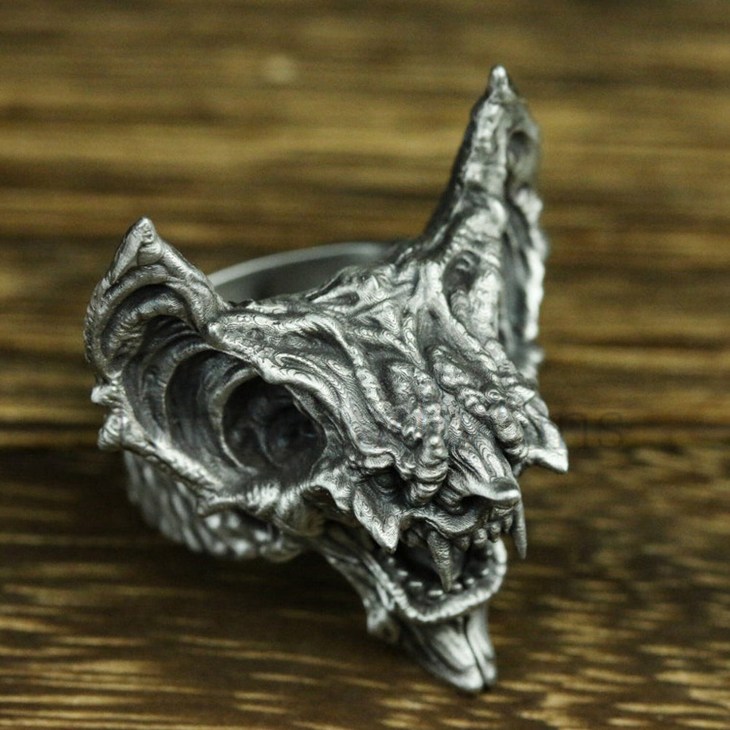 Gargoyle Bat 925 Silver Ring, Vampire Ring, Monster Ring, Gift Ring