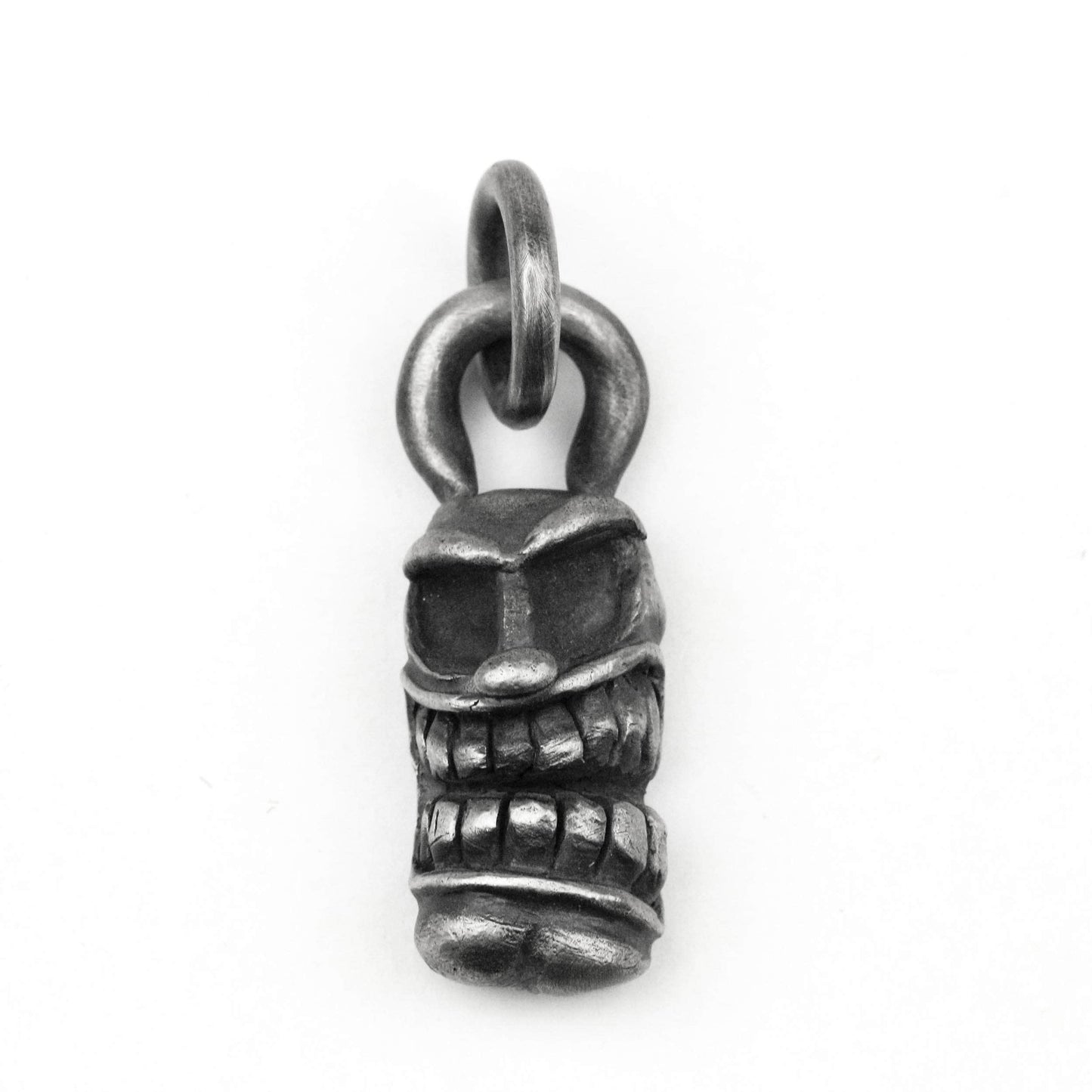 925 silver skull totem pillar pendant,vintage brass alloy key chain pendant handmade jewelry