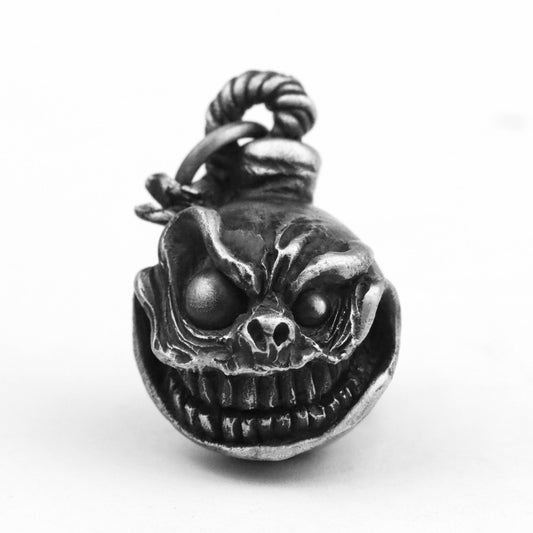 925 silver Bomb pendant, emoji pendant, evil pendant, villain pendant, demon pendant, brass handmade jewelry