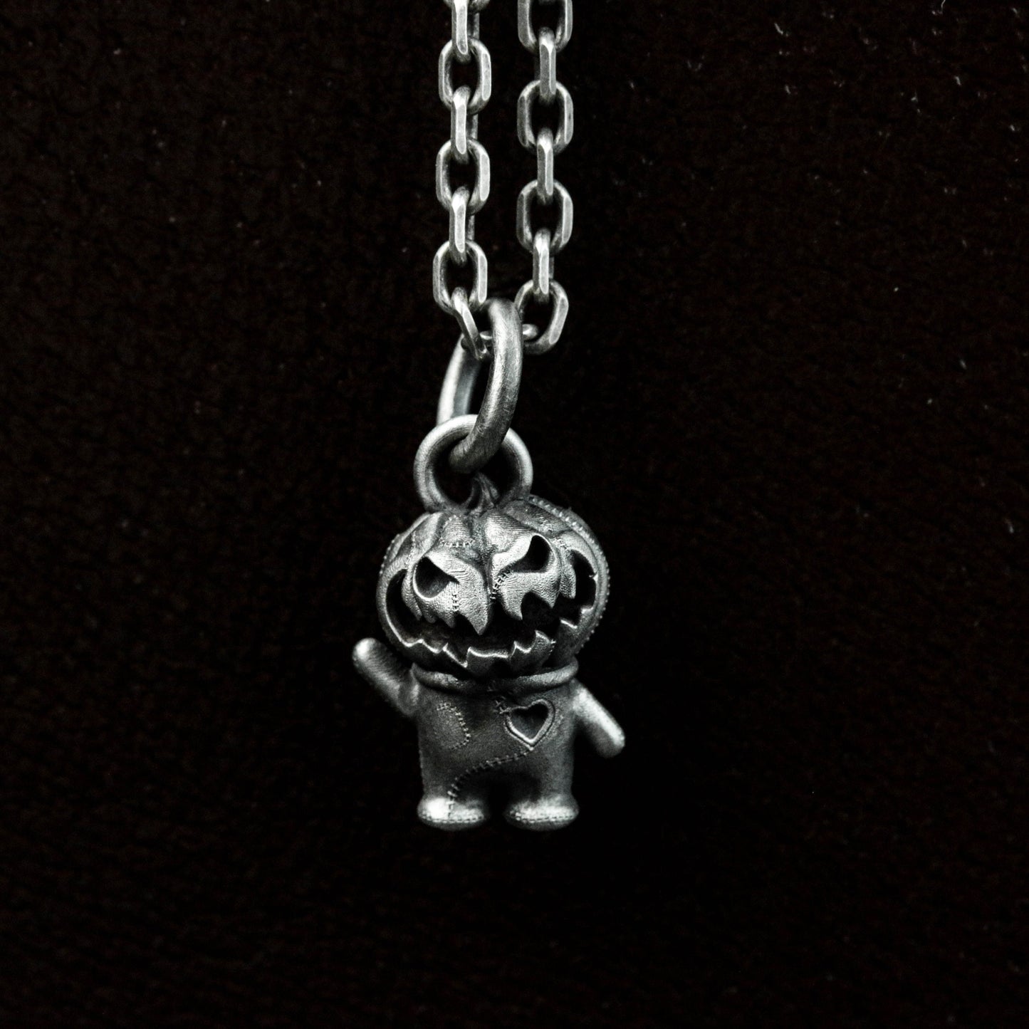 925 sterling silver Halloween pumpkin pendant, pumpkin jewelry, gothic jewelry, Halloween gift