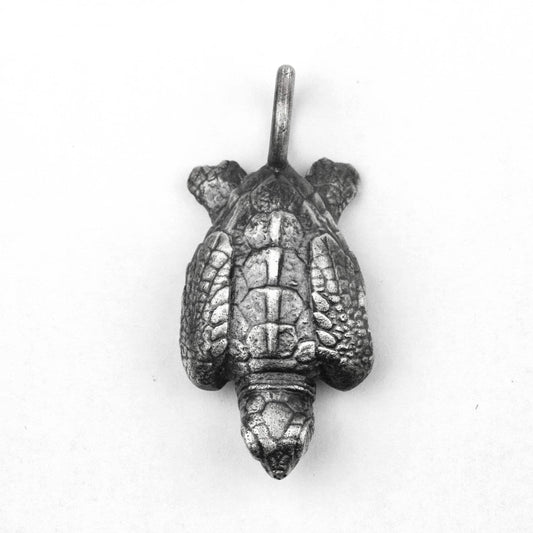 925 silver Sea turtle pendant, turtle necklace, marine life beach handmade jewelry