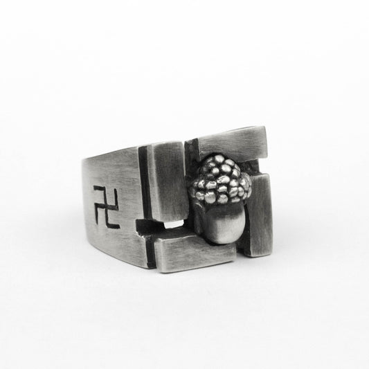 925 silver Tathagata Buddha Ring Vintage Brass ring handmade jewelry