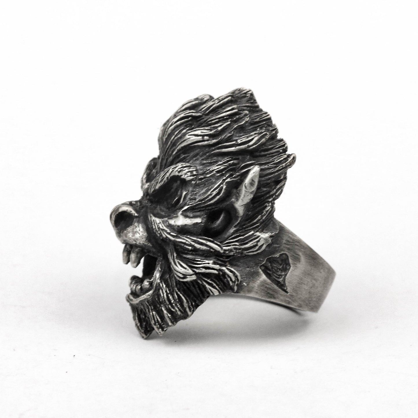 925 silver Monkey King Ring Journey to the West Buddha Ring Brass Hand Carved Gorilla Charm Jewelry