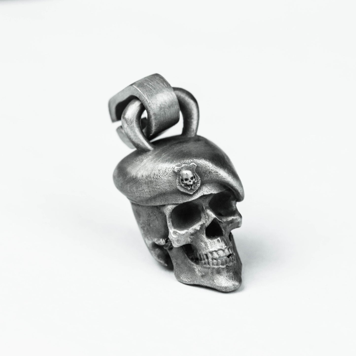 The Expendables Skull 925 Silver Pendant Necklace, General Skull Necklace, Soldier Necklace, Handmade Skull Silver Pendant