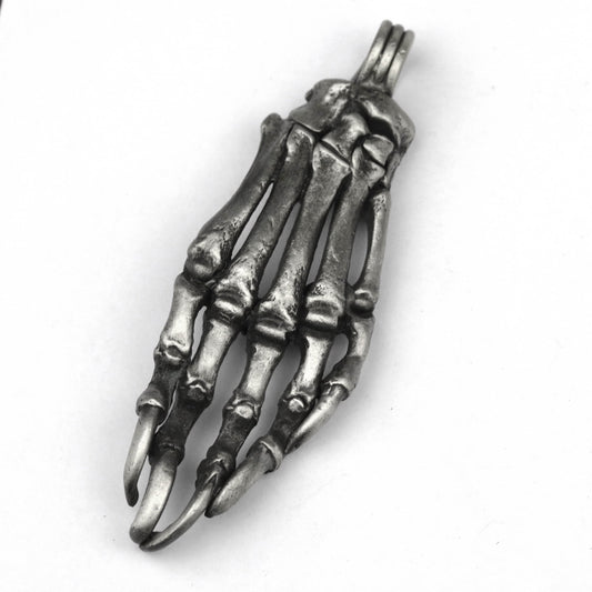 925 silver Hand bone pendant, skeleton hand pendant, human anatomy jewelry, brass handmade jewelry