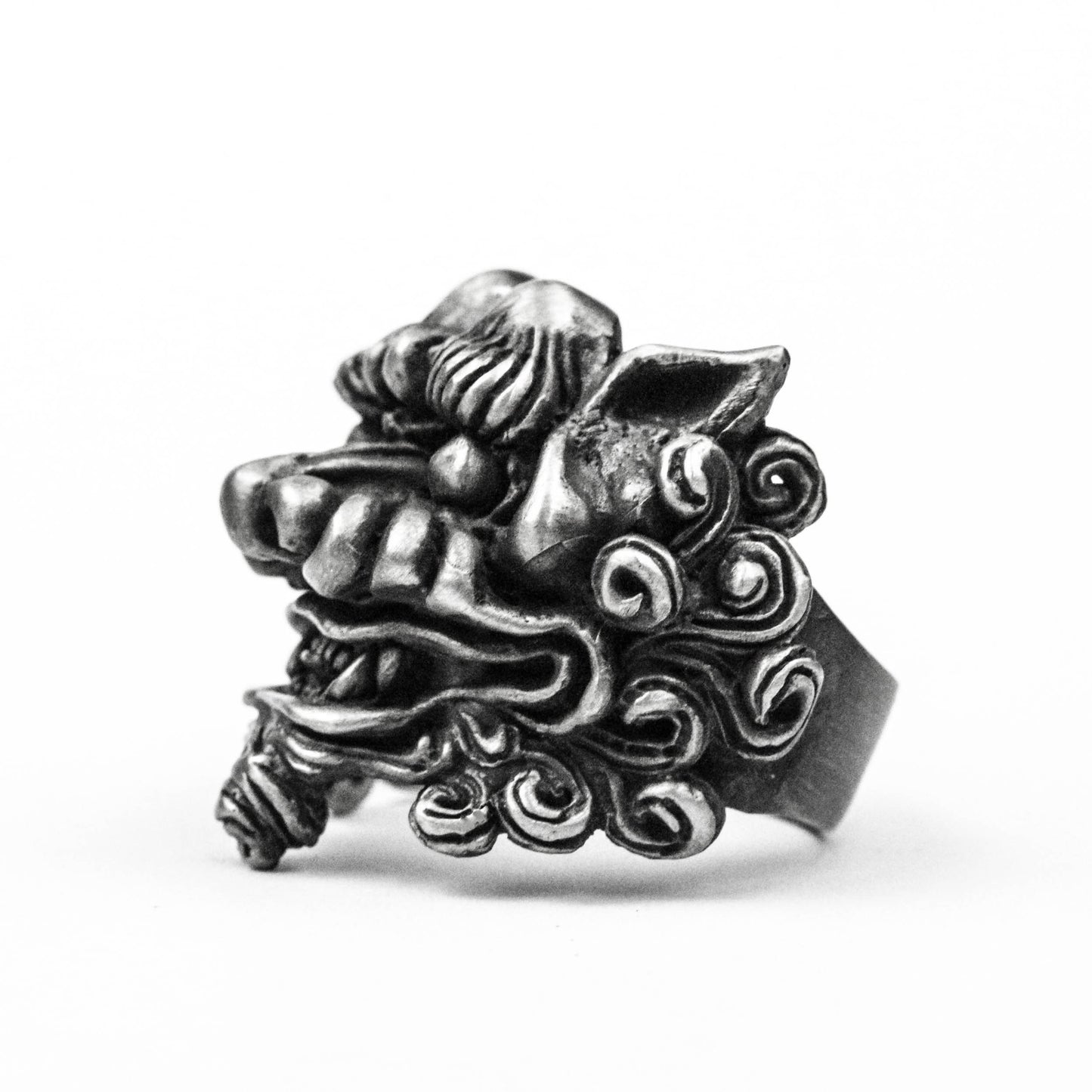 925 silver Tang Lion Ring Chinese Dragon Ring Buddhist Jewelry Holy Beast Ring 925 silver brass handmade custom jewelry