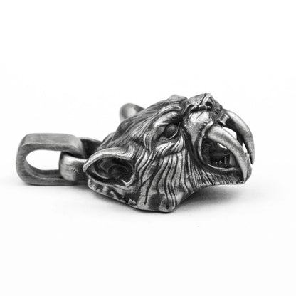 925 silver tiger pendant Saber-tooth tiger pendant,Tiger Head Men Necklace, Angry Tiger Wild Tiger Men's Angry Tiger säbelzahntiger