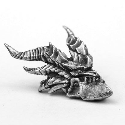 Dragon Commander Pendant - Solid Brass Handmade Fantasy Creature Necklace