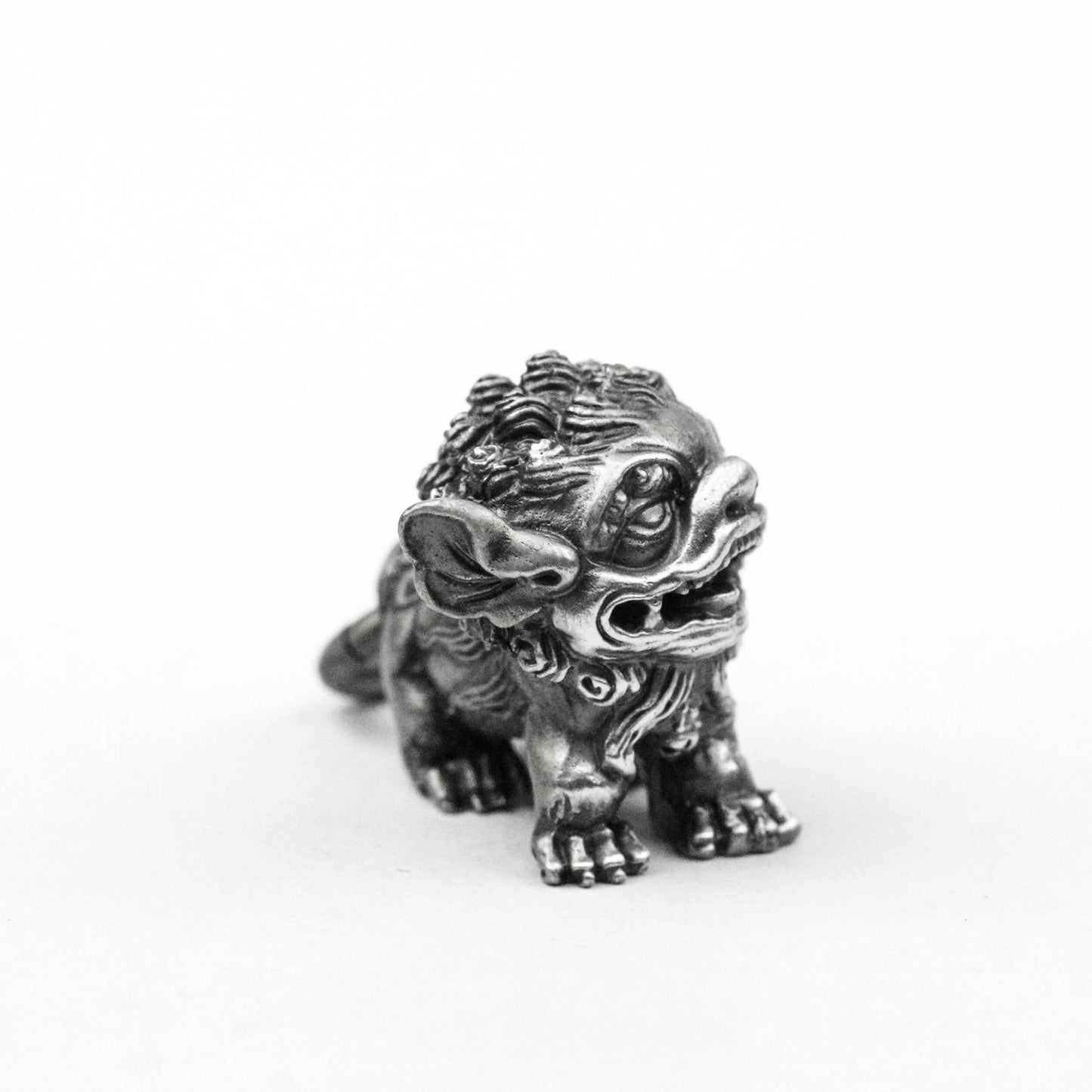 Lion Pendant Chinese Stone Lion Pendant Cute Lion Pendant Holy Beast Necklace Brass Craftsman Making Jewelry