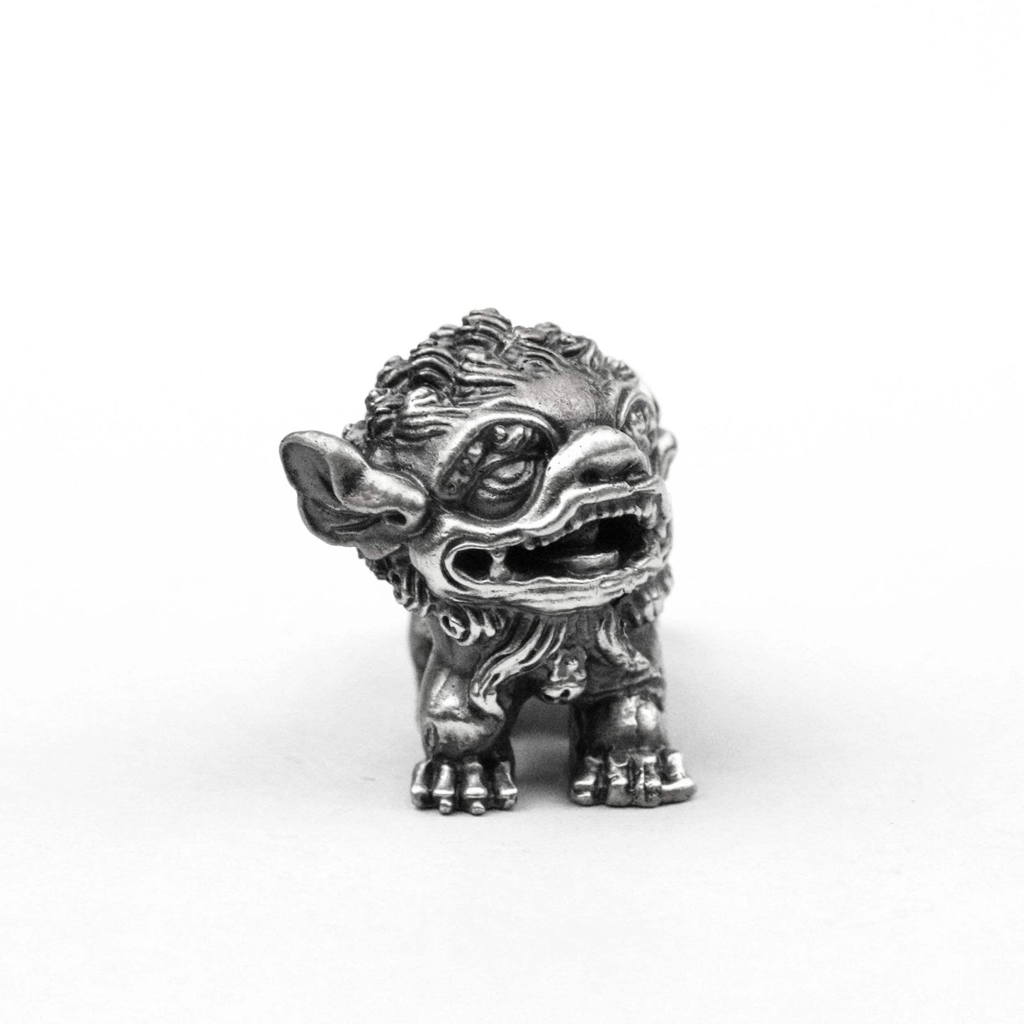 Lion Pendant Chinese Stone Lion Pendant Cute Lion Pendant Holy Beast Necklace Brass Craftsman Making Jewelry