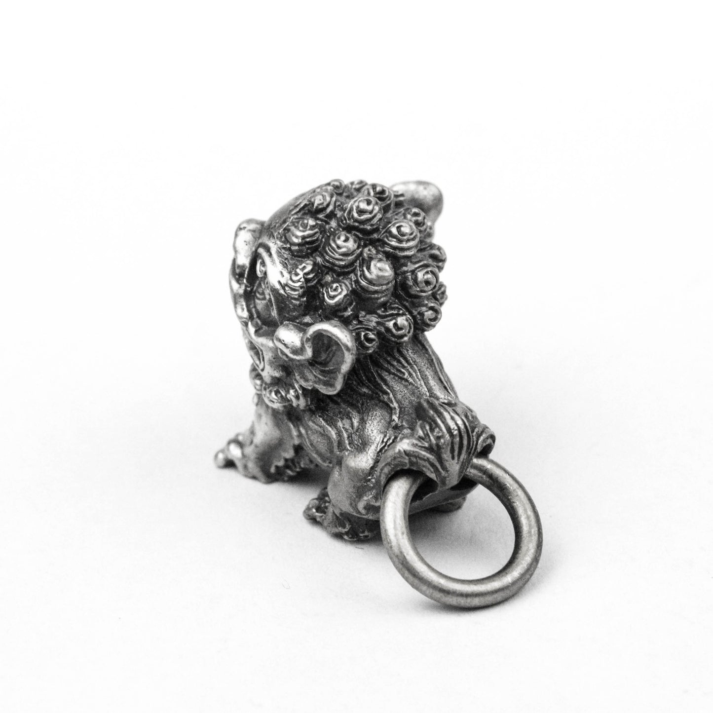 Lion Pendant Chinese Stone Lion Pendant Cute Lion Pendant Holy Beast Necklace Brass Craftsman Making Jewelry