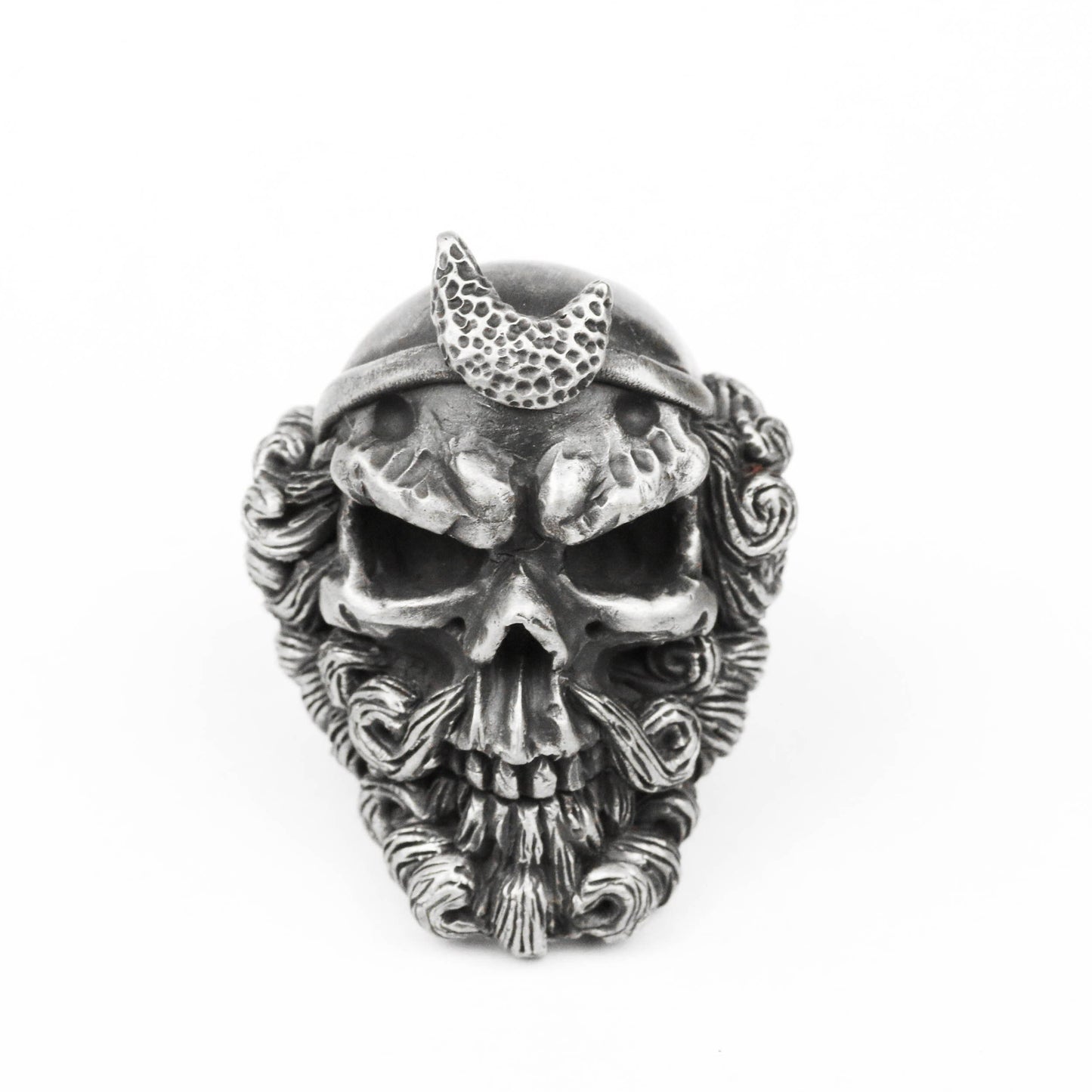 925 silver monkey king skull ring,Dark Skull Ring, Journey to the West Ring, Evil Skull Ring, Sha Wujing Ring, Brass Handmade Jewelry