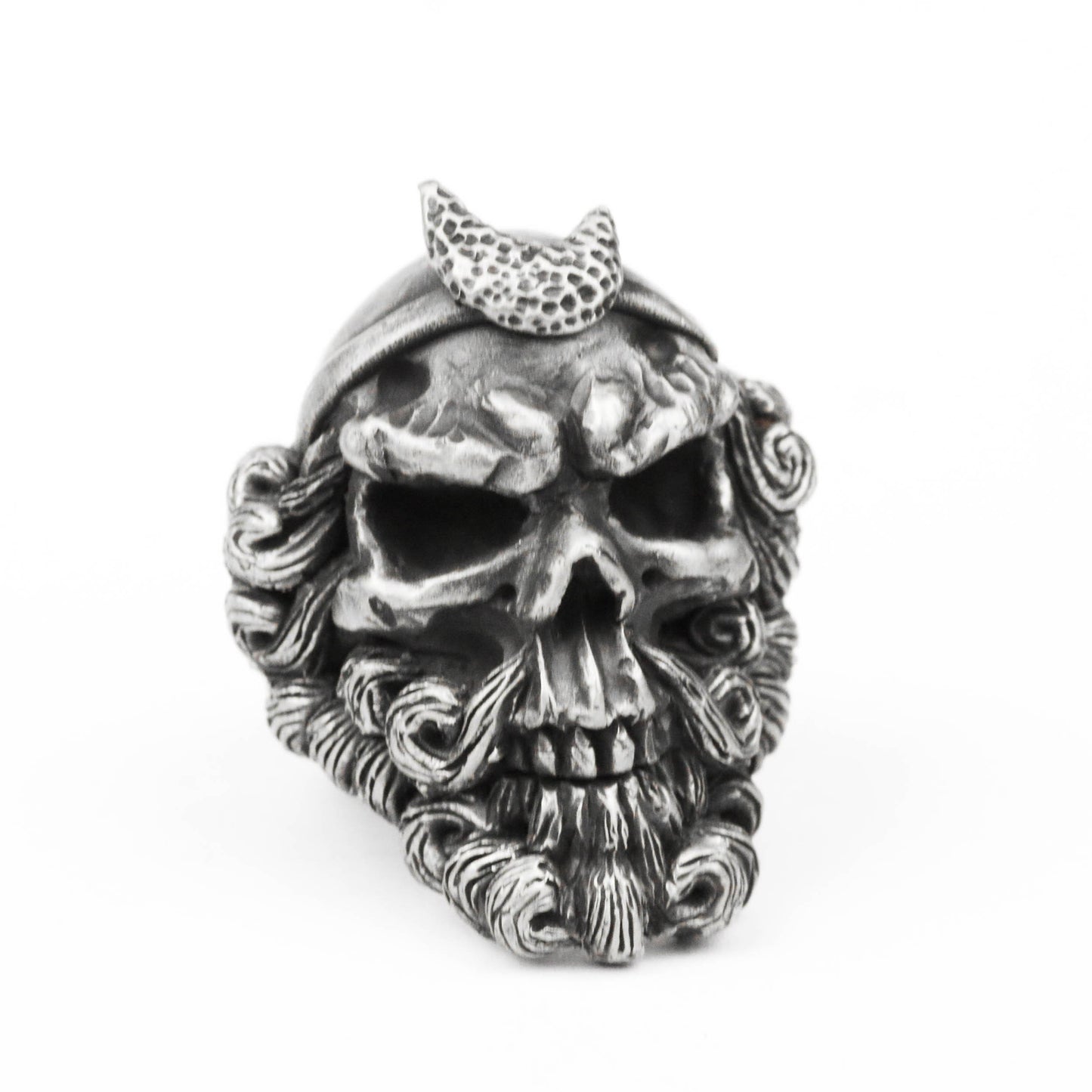 925 silver monkey king skull ring,Dark Skull Ring, Journey to the West Ring, Evil Skull Ring, Sha Wujing Ring, Brass Handmade Jewelry