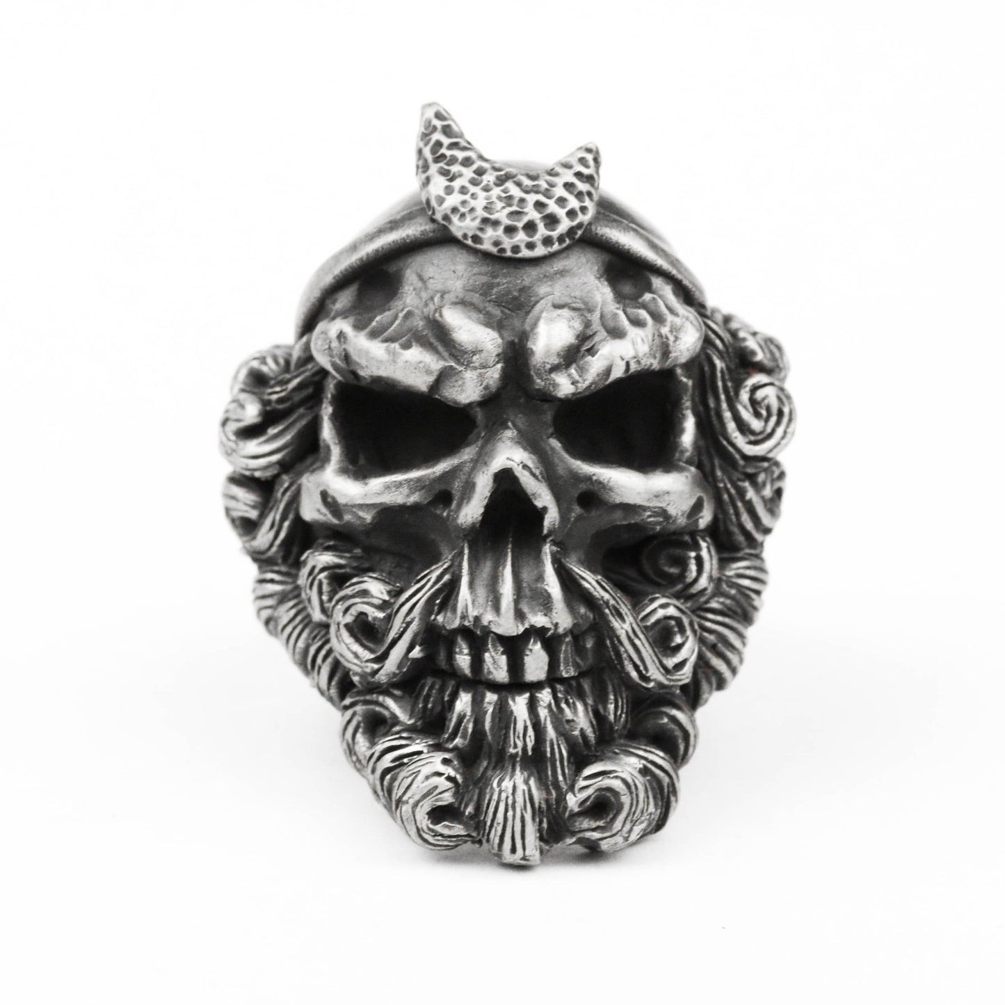 925 silver monkey king skull ring,Dark Skull Ring, Journey to the West Ring, Evil Skull Ring, Sha Wujing Ring, Brass Handmade Jewelry