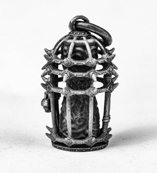 Cage Necklace Pendant - New Design Pendant - Unisex Gift - Sterling Silver Handmade Necklace - Delicate Pendant - Locket