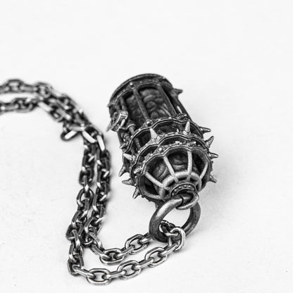 Cage Necklace Pendant - New Design Pendant - Unisex Gift - Sterling Silver Handmade Necklace - Delicate Pendant - Locket