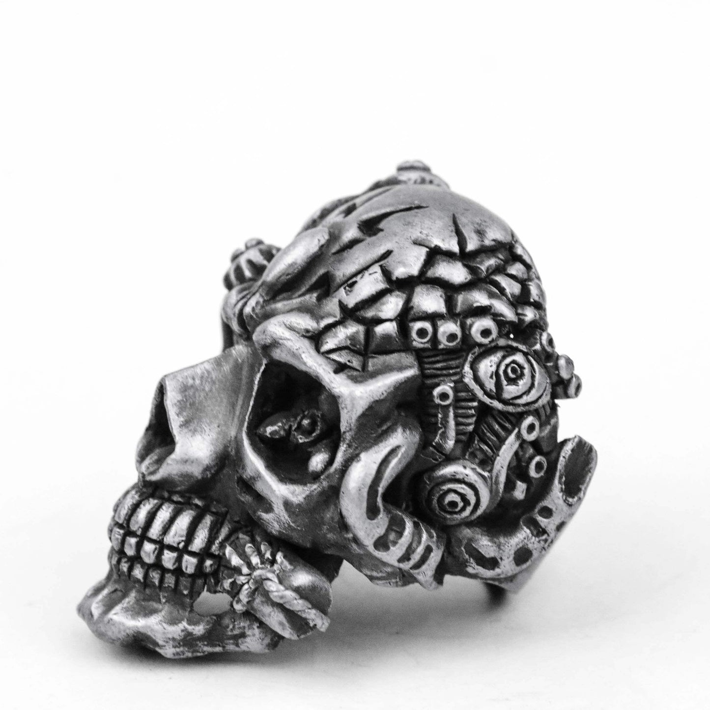 925 silver Sugar skull ring, skull ring, Day of the Dead ring, Day of the Dead jewelry, witch ring, Halloween Mexican skull ring handmade