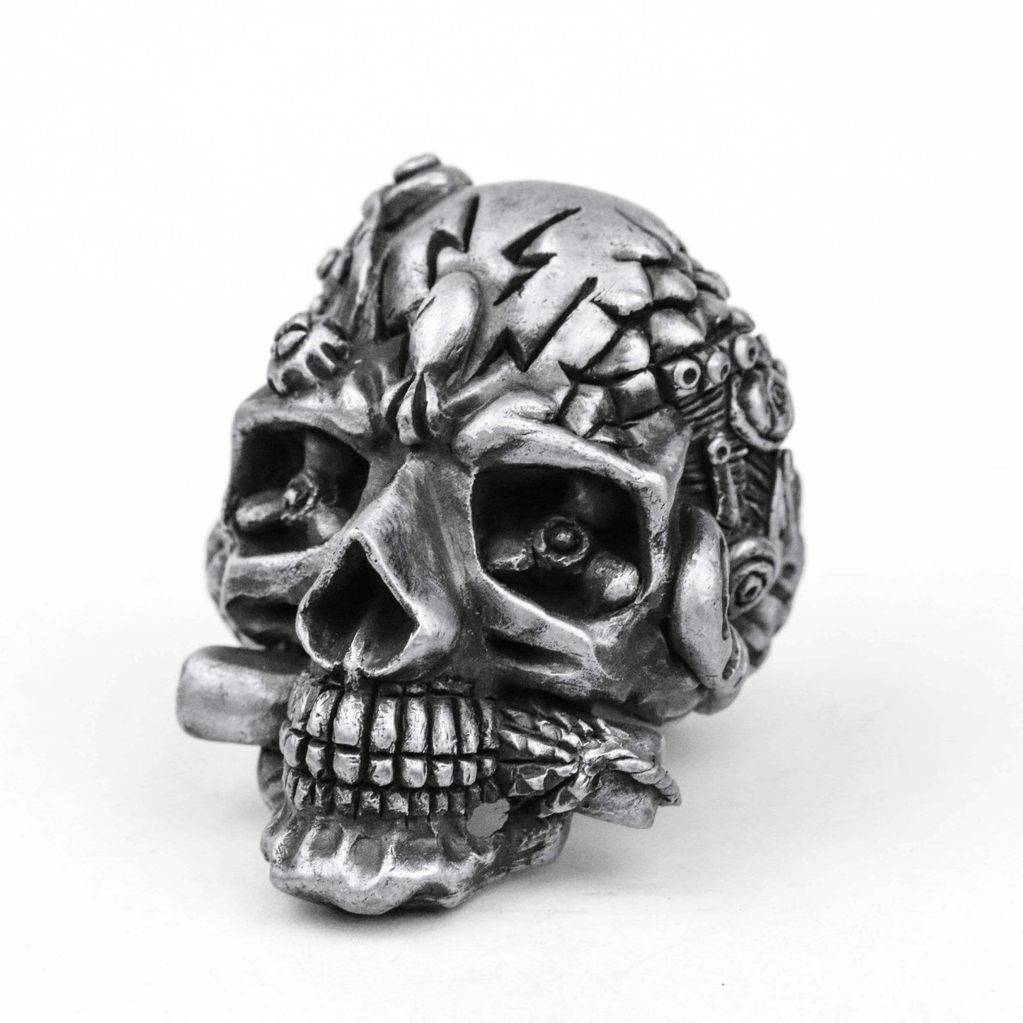 925 silver Sugar skull ring, skull ring, Day of the Dead ring, Day of the Dead jewelry, witch ring, Halloween Mexican skull ring handmade