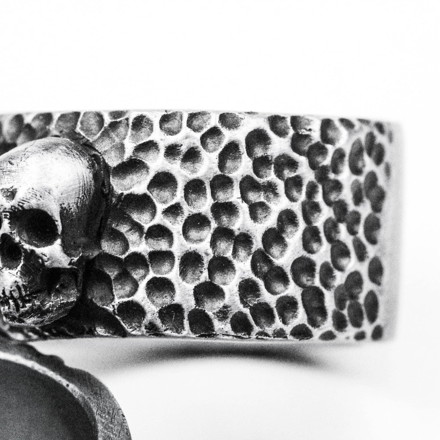 925 silver skull ring, three skull ring, scary skull ring brass craftsman made jewelry