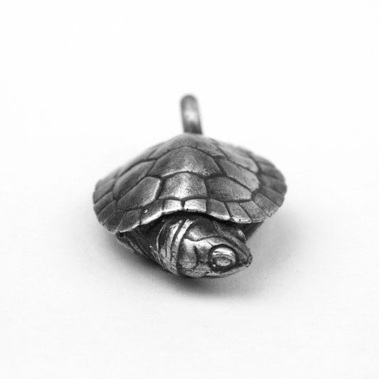 925 silver Brazilian tortoise pendant Vintage key chain pendant handmade jewelry