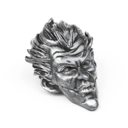 Mythic Antagonist Brass/925Silver Pendant - Handcrafted Comic Book Style Necklace