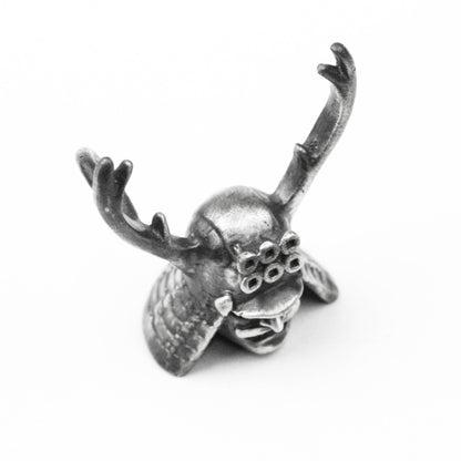 925 silver Samurai Helmet Pendant, Warrior Helmet Pendant, Horn Helmet Pendant, Ninja Pendant Japanese Samurai Brass Handmade Jewelry