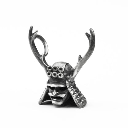 925 silver Samurai Helmet Pendant, Warrior Helmet Pendant, Horn Helmet Pendant, Ninja Pendant Japanese Samurai Brass Handmade Jewelry