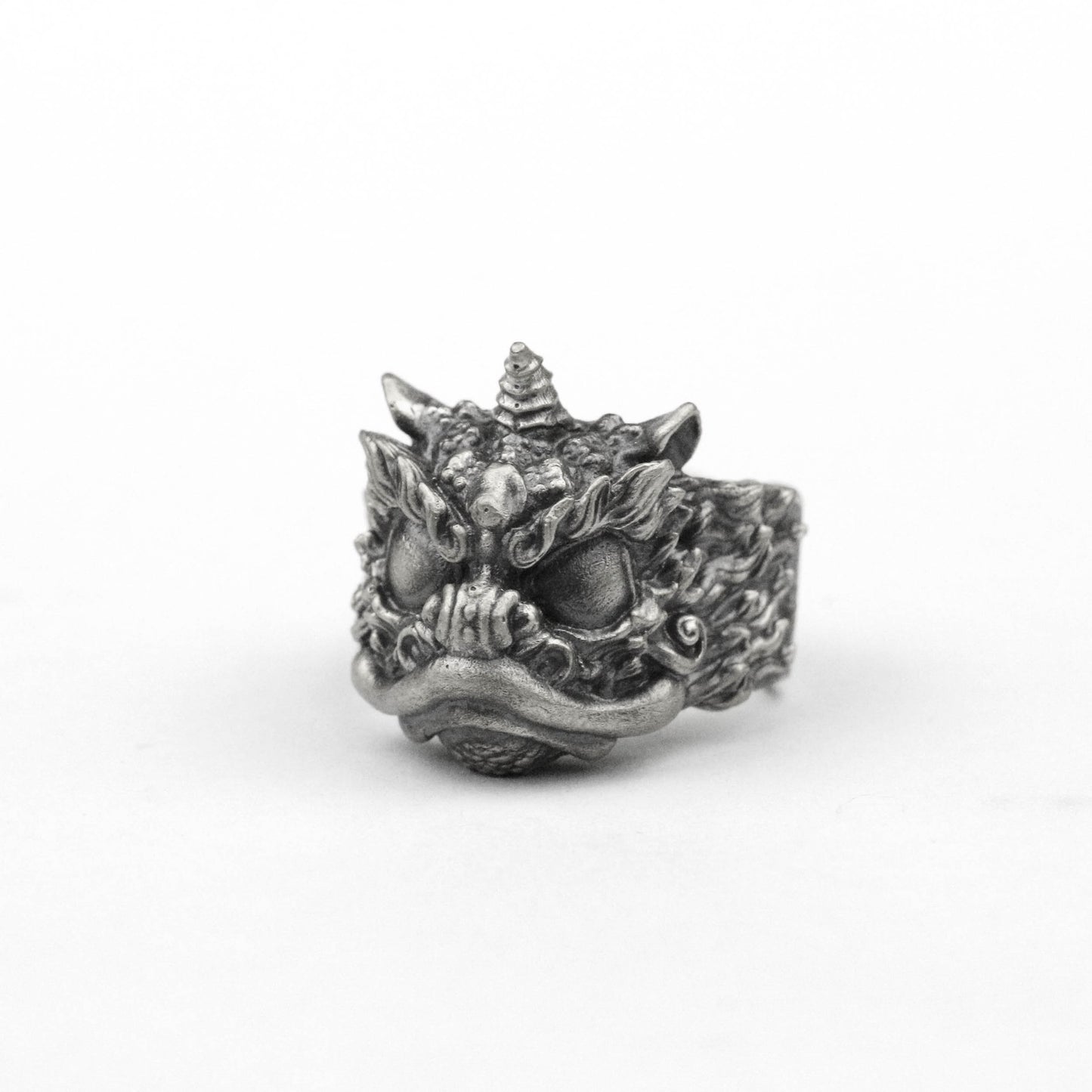 brave troops ring Pixiu ring dragon ring Chinese lion ring fantasy dragon jewelry craftsman making Buddhist brass jewelry