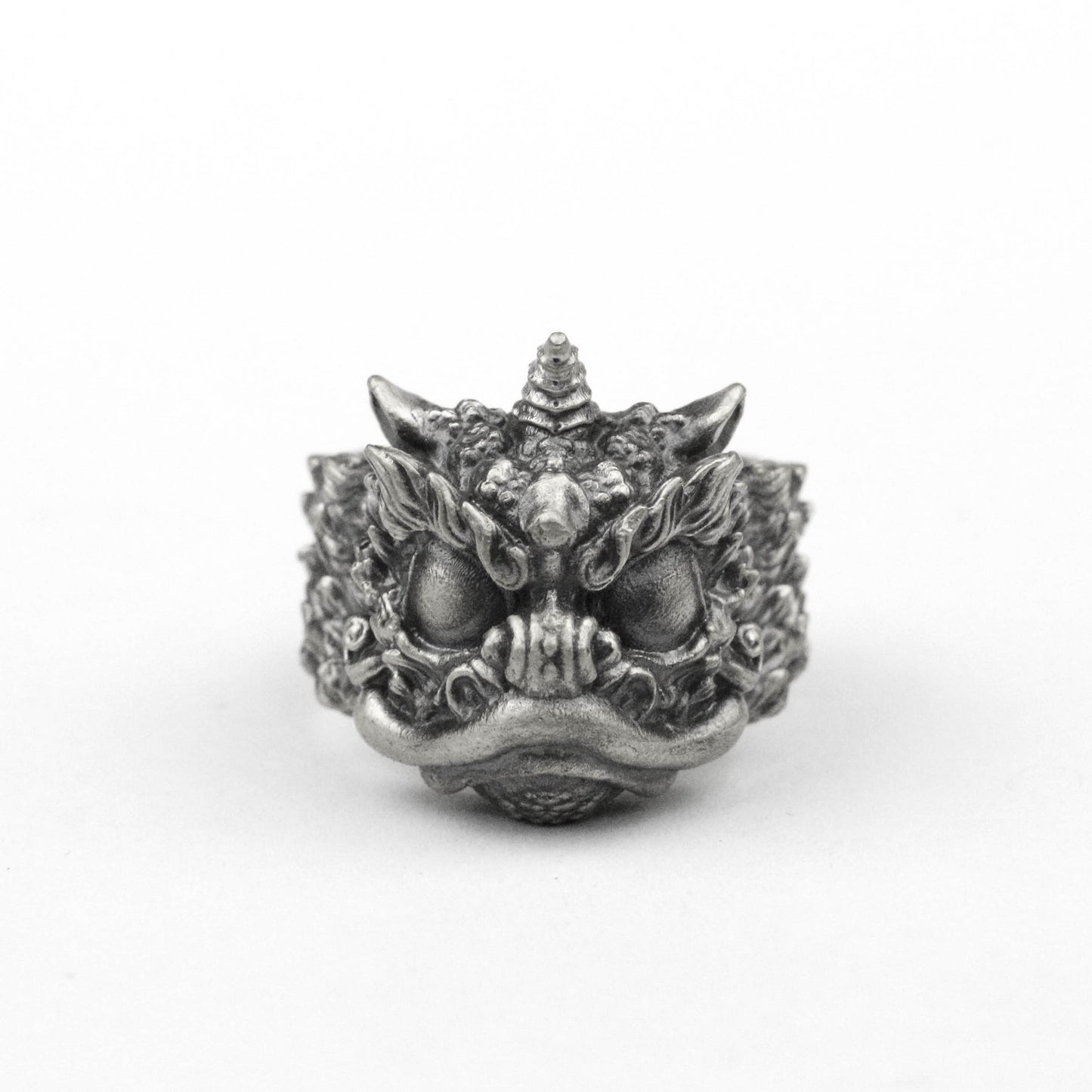 brave troops ring Pixiu ring dragon ring Chinese lion ring fantasy dragon jewelry craftsman making Buddhist brass jewelry