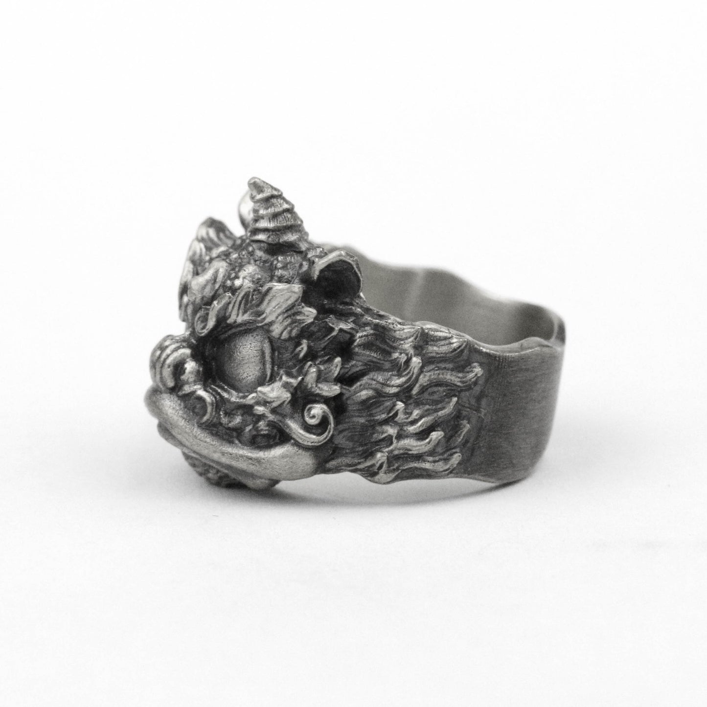 brave troops ring Pixiu ring dragon ring Chinese lion ring fantasy dragon jewelry craftsman making Buddhist brass jewelry