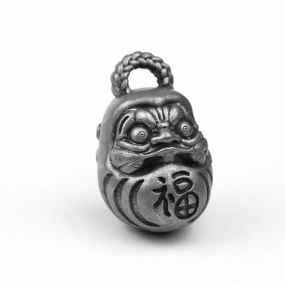 925 silver Daruma Egg Pendant, Onmyoji Necklace, Fu Pendant, Japanese Anime Jewelry, Brass Handmade Jewelry