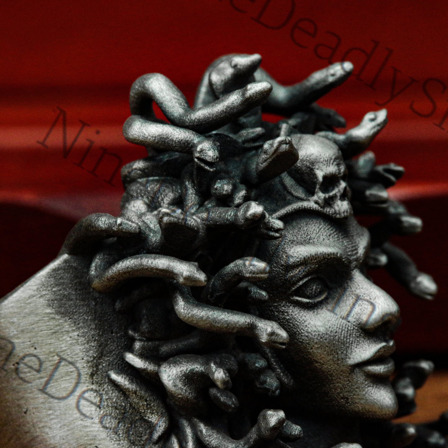 Medusa 925 Silver Ring - Snake King Banshee - Glamorous Queen Ring Gift Goth Charm