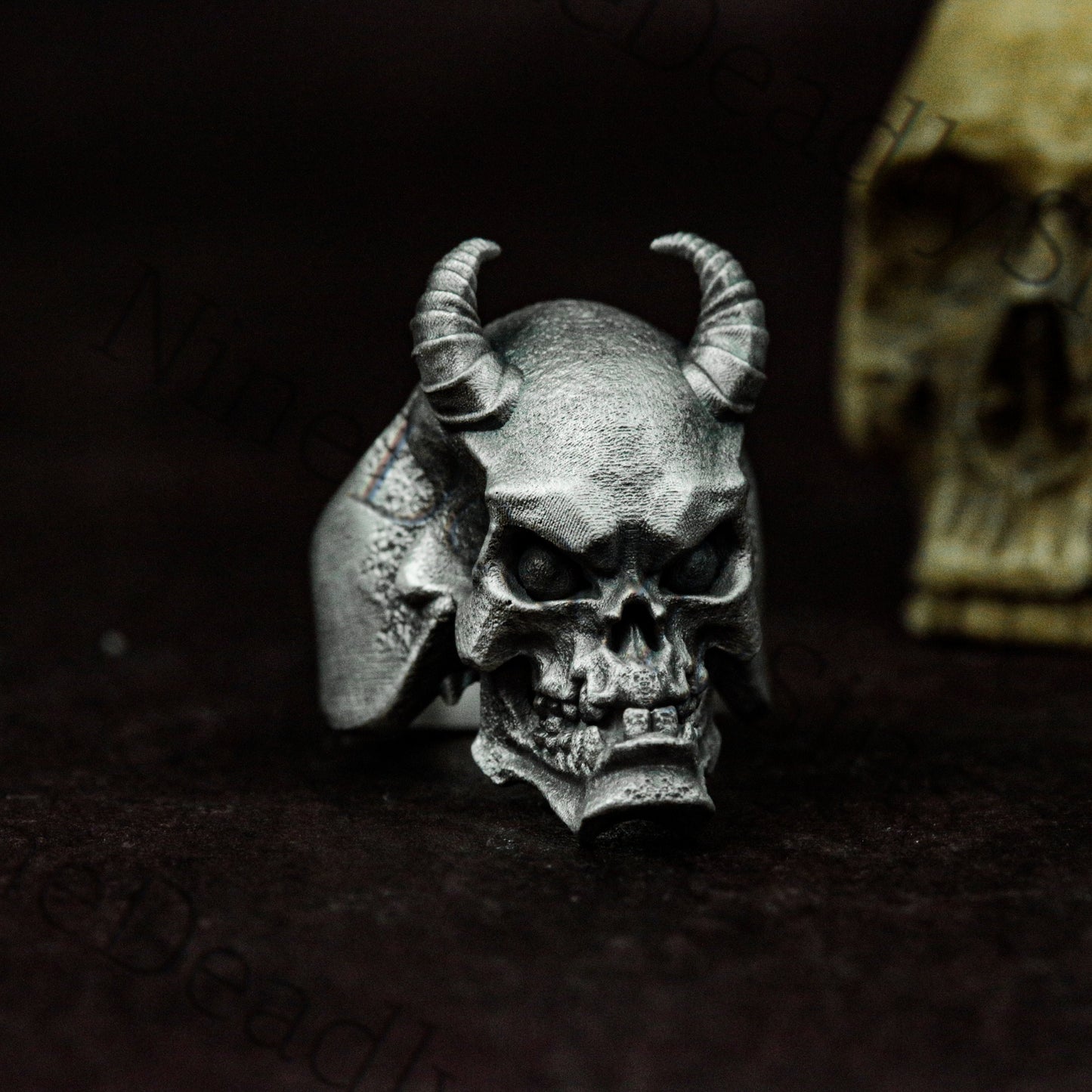 Evil Spirit 925 Silver Ring - Goth Demon - Personalized Handmade Ring Gift Goth Indie Ring