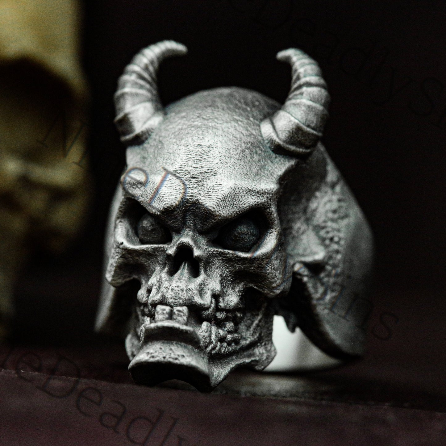 Evil Spirit 925 Silver Ring - Goth Demon - Personalized Handmade Ring Gift Goth Indie Ring