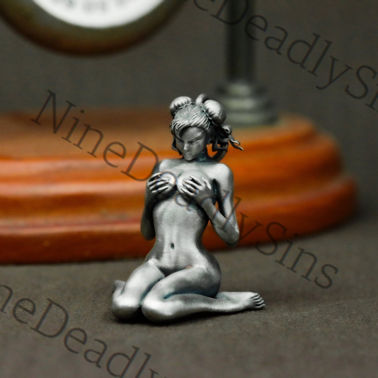 Chun Li's Temptation 925 Silver Pendant Necklace - Nude Chun Li - Sexy Temptation Personalized Pendant Necklace Gift