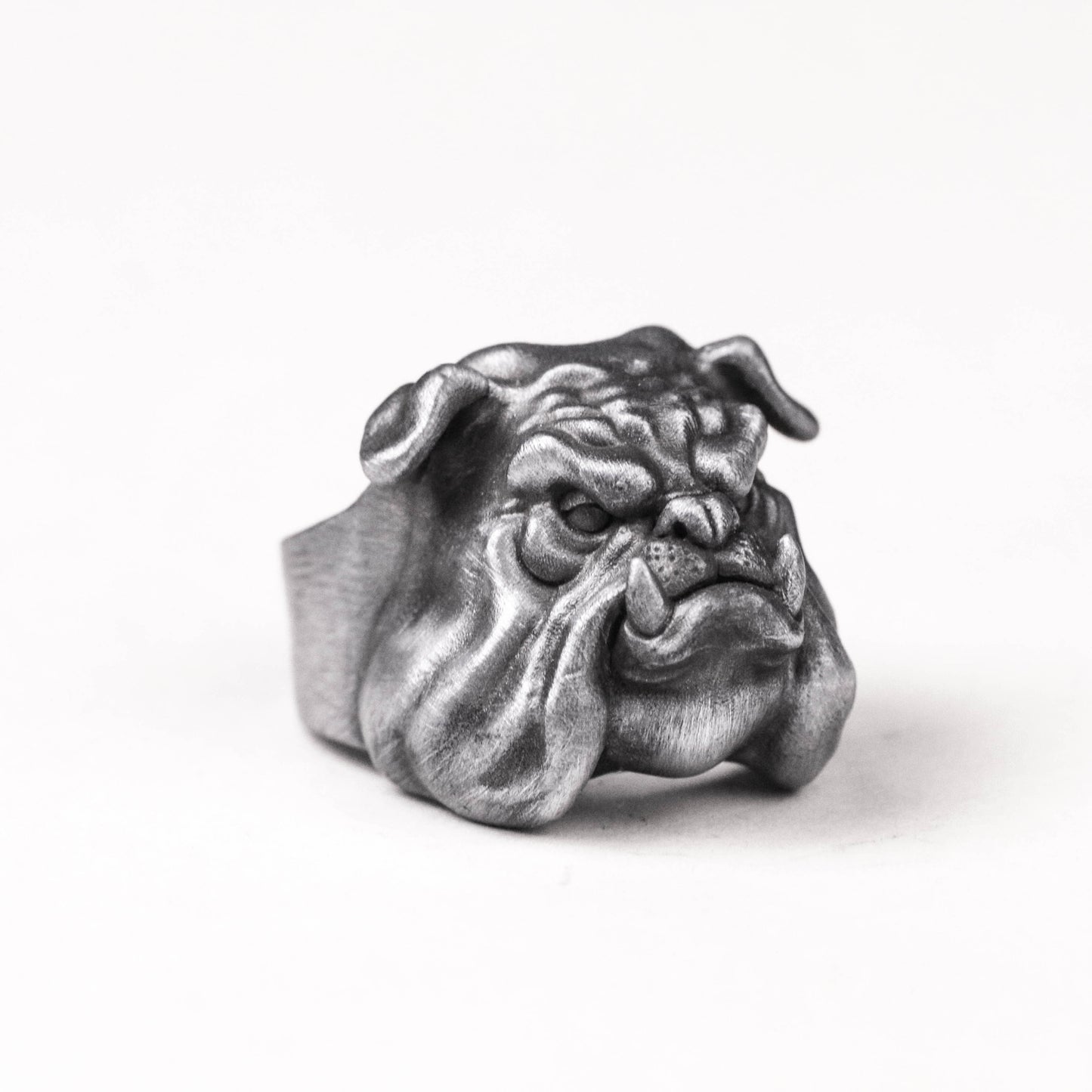 Bully Dog Ring Pet Ring Brass 925 silver handmade custom jewelry