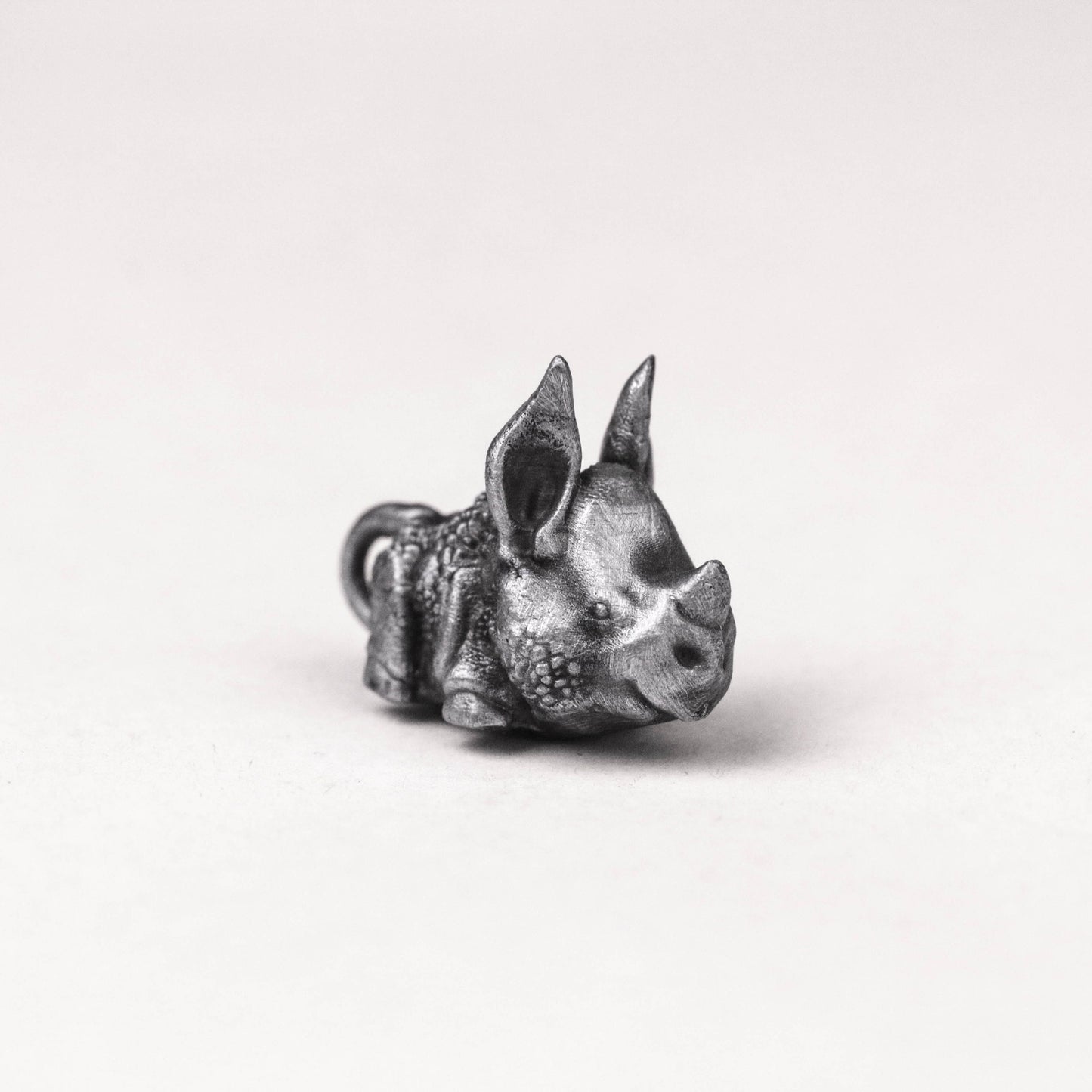 925 silver Rhino pendant miniature solid jewelry craftsman made brass pendant