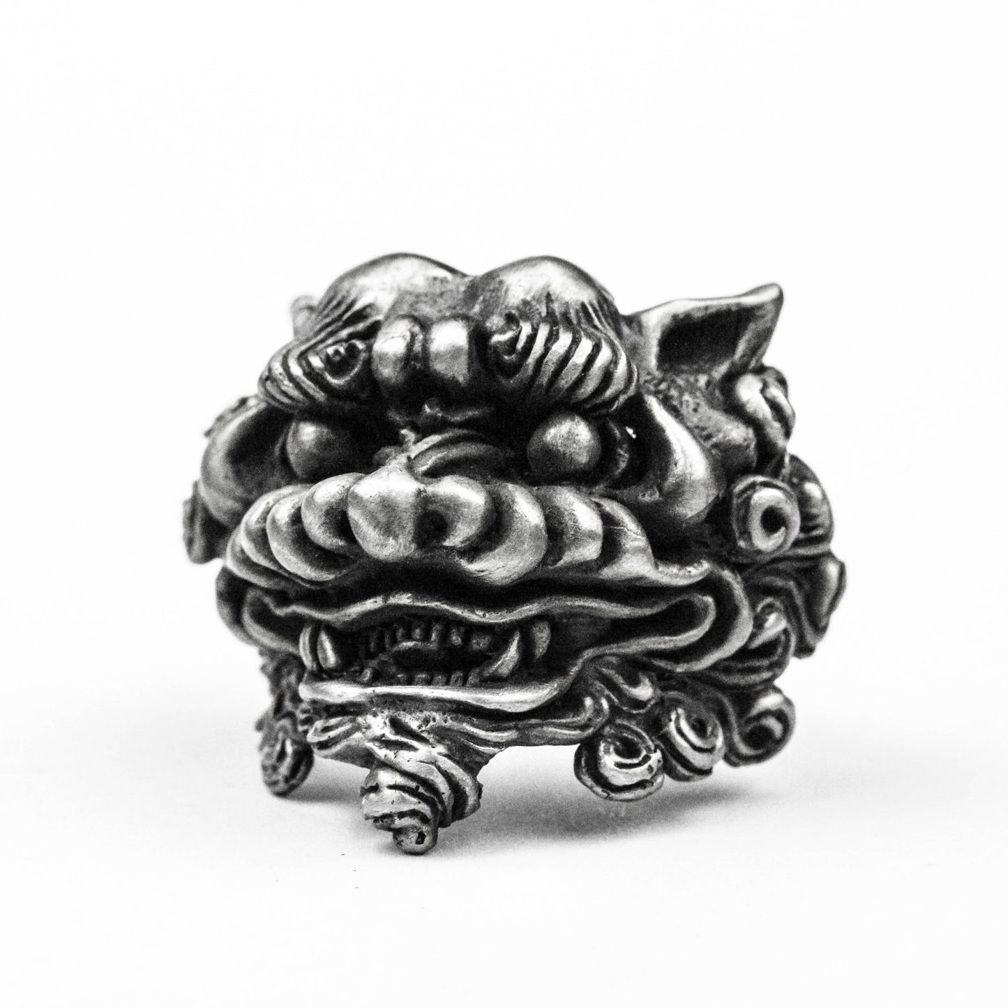 925 silver Tang Lion Ring Chinese Dragon Ring Buddhist Jewelry Holy Beast Ring 925 silver brass handmade custom jewelry