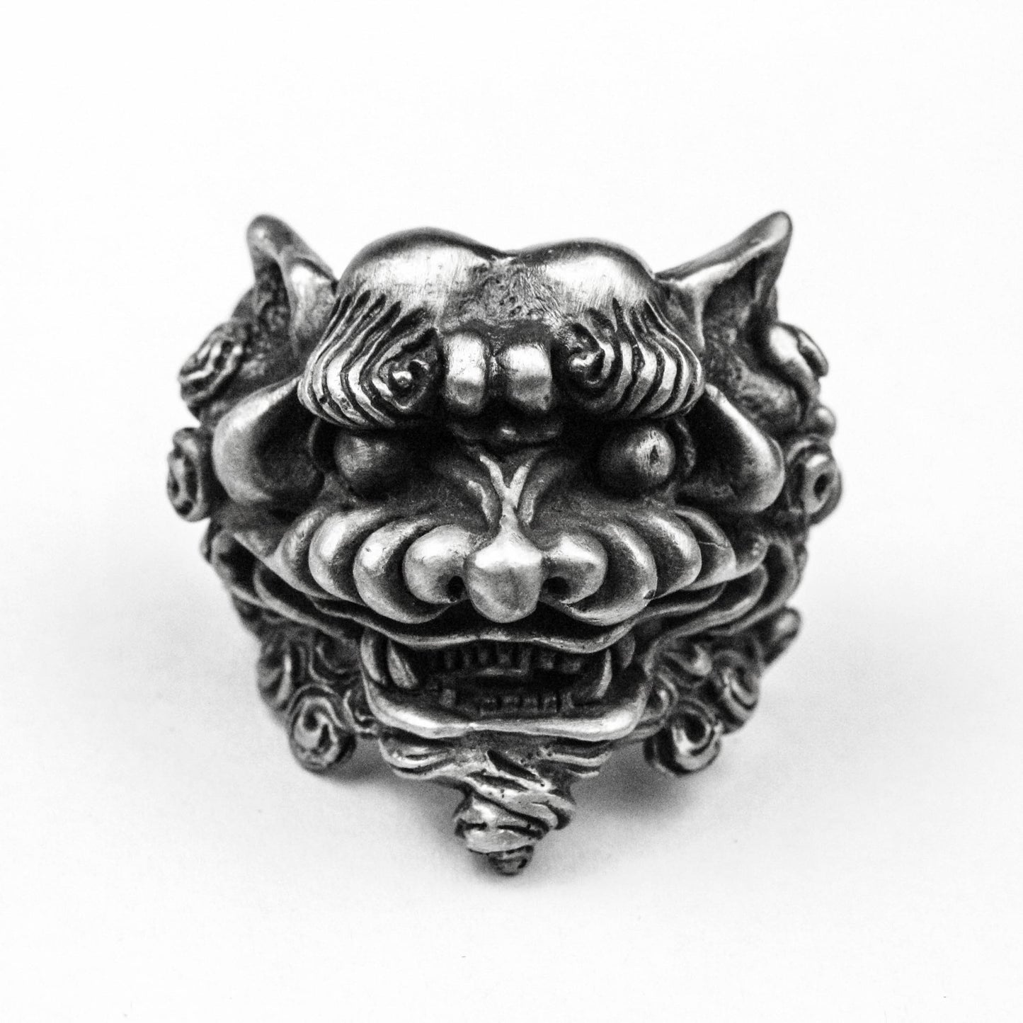 925 silver Tang Lion Ring Chinese Dragon Ring Buddhist Jewelry Holy Beast Ring 925 silver brass handmade custom jewelry