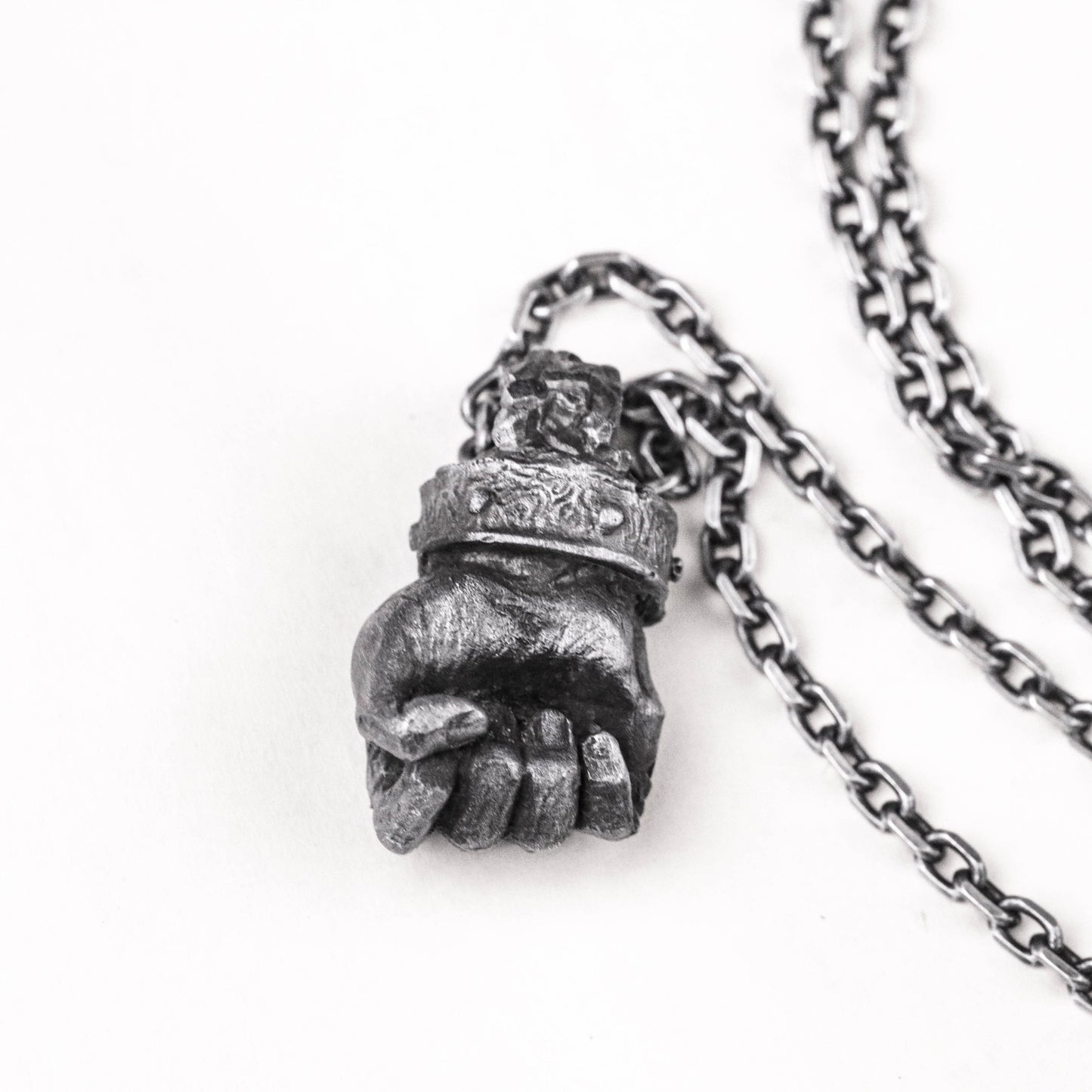 Fist Pendant Power Necklace Men's Fist Jewelry Brass Craftsman Making Jewelry