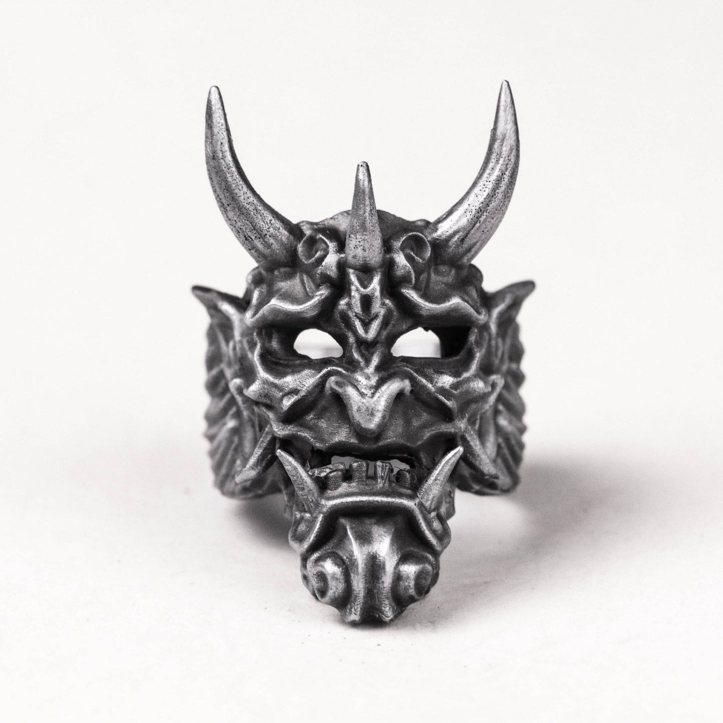 hannya ring onibaba ring Prajna ring Japanese mythical character ring Brass 925 silver handmade custom jewelry