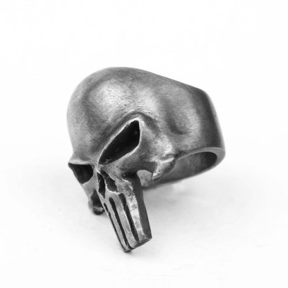 Artisanal Skull Signet Ring - Unisex 925 Sterling Silver & Brass Heirloom Jewelry
