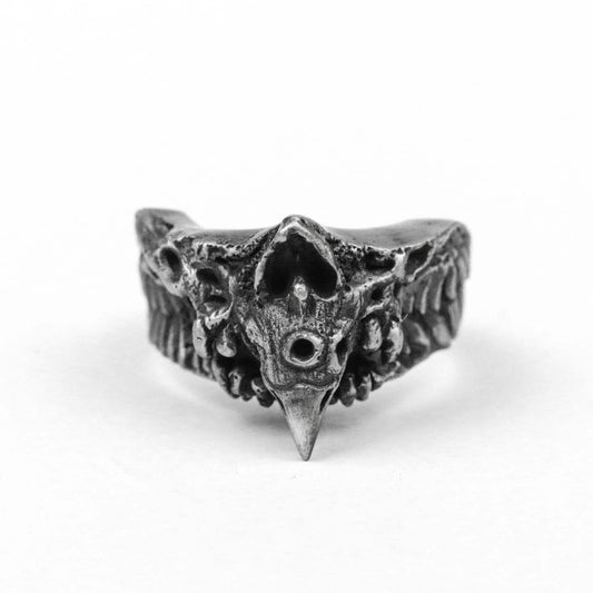 Crow Ring Brass Pointed Beak Ring retro Eagle Beak Ring Skull Ring Punk Popular Ring Domineering head deer handmade  jewelry