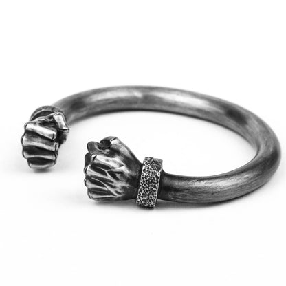 Fist bracelet, warrior power, vintage brass open bracelet Figa iron Fist Vintage Charm For Bracelet indian bangles