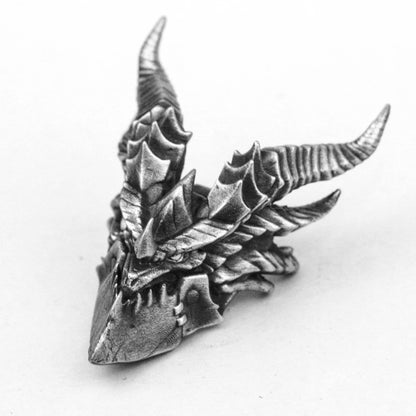Dragon Commander Pendant - Solid Brass Handmade Fantasy Creature Necklace