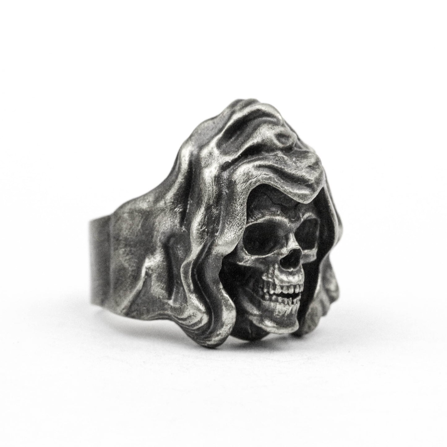 Grim Reaper Ring Cloak Skull Ring Cloak Skull Ring Brass Craftsman Making Jewelry