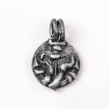 925 Silver Cthulhu Pendant Octopus Tentacle Necklace Retro Brass Craftsman Making Jewelry